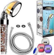 Shower Head Filter For Hard Water Filtered Ionic Water Softener Showerhead Vitamin C Filters With Hose Ha Shower Head Filter Water Softener Hard Water Filter
