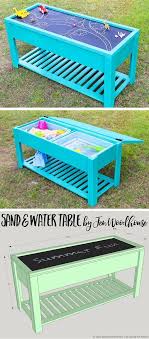 Learn How To Build A Fun Diy Sand And Water Table For Your Kids Free Plans By Jen Woodhouse Woodworking For Kids Water Table Sand And Water Table