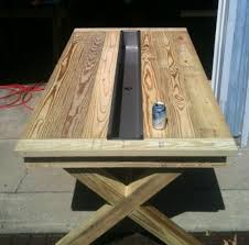 Builders Showcase Rustic Outdoor Table With Trough The Design Confidential Diy Outdoor Table Party Furniture Diy Furniture Plans