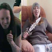 Joanna dennehy poses for a photograph with a knife shortly after some of the murders. Real Sexy Serial Killer Joanna Dennehy Shamelessly Flirts With Cop After Murder Arrest Daily Star