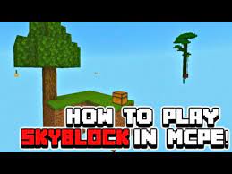(if you don't know what that is, look it up on youtube. How To Play Skyblock 4 In Minecraft Pe Bedrock Minecraft Hindi Youtube