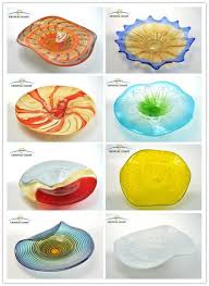 Hand Blown Glass Wall Art Murano Glass Hanging Wall Decoration Mosaic Glass Plates Blown Glass Wall Art Glass Wall Art Broken Glass Art