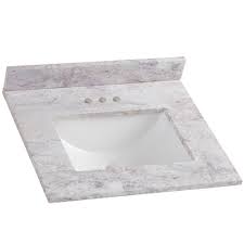 The bathroom vanity is one of the key focal points of any bathroom. Home Decorators Collection 25 In W X 8 In H X 22 In D Stone Effects Bathroom Vanity Top In Winter Mist With White Sink Se2522r Wm The Home Depot