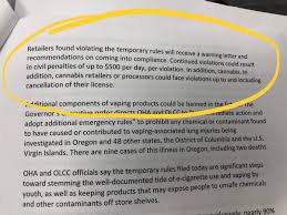 And no one in household also can order from nordstrom store and. Maggie Vespa On Twitter Here Are The Penalties For Violating The Temporary Ban On Flavored Vaping Products Per An Olcc News Release