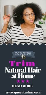 When afro hair is wet, the natural curl pattern is loosened. Trim Natural Hair Blow Dry At Home Queen Teshna