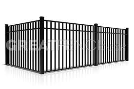 Picket fencing can also be used as a border around yards. Aluminum Fence Aluminum Fencing Greatfence Com