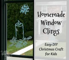 The crayola kit comes with everything you need from tools to color mixing pots and more! Homemade Window Clings Easy Diy Christmas Craft For Kids Apron Strings Other Things