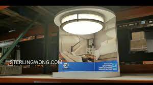 Costco flush mount led ceiling light. Costco 14 Led Flush Mount Ceiling Light 24 Energetic Lighting Youtube