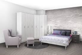 Priess schlafzimmerset paris eiche san remo hell und weiß hochglanz. Schlafzimmer Komplett Set M Muros 6 Teilig Farbe Eiche Weiss Anthrazit