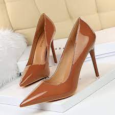 Rub7,600 original price rub850 sale savings rub6,750 final price. Shallow High Heels Shoes Women Patent Leather Slip On Pumps Pointed Toe Slides Zapatos Mujer Black Red Nude Brown Camel White Women S Pumps Aliexpress