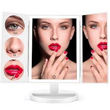 Large Lighted Vanity Makeup Mirror X Large Model Funtouch Light Up Mirror With 44 Led Lights Touch Screen And 10x Magnification Mirror 360 Rotation Tablet Cosmetic Mirror Large Lighted Makeup Mirror Makeup Mirror