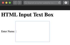Html Input Text Box Field Value Size Width Multiline Language Experience Regular Expression Text