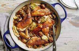 Braised Chicken With Artichokes And Mushrooms Recipe Nyt Cooking