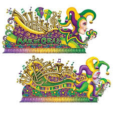 Hang the fleur de lis on your door or on the wall as a mardi gras wall decoration. Mardi Gras Float Props