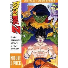 The ninth and final season of the dragon ball z anime series contains the fusion, kid buu and peaceful world arcs, which comprises part 3 of the buu saga.it originally ran from february 1995 to january 1996 in japan on fuji television. Dragon Ball Z Movie Pack 1 Moives 1 5 Dvd Target