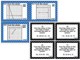 Slope 30 Task Cards Qr Codes Optional Task Cards Teaching Mathematics Teaching Math