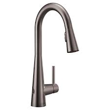 Sold by parker's home store and ships from amazon fulfillment. Moen 7864ewbls Black Stainless Steel Sleek 1 5 Gpm Single Hole Pull Down Kitchen Faucet With Reflex Motionsense Wave Duralast Duralock And Power Clean Includes Escutcheon Faucet Com