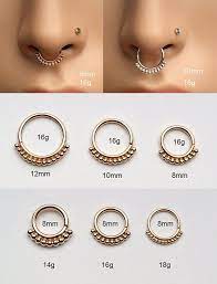 Image Result For 16 Vs 12 Gauge Septum Jewelry Septum Piercing Jewelry Piercing Jewelry Septum Rings Small
