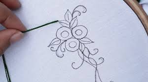 Flowers in svg format please read this before purchasing: Very Easy Hand Embroidery Flower Design Latest Fancy Flower Embroidery Design Embroidery Designs Youtube