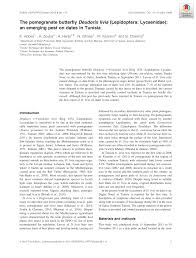 Prenez connaissance des conditions de la journée en cours pour tunis, gouvernorat de tunis, tunisie grâce à des prévisions radar, heure par heure, voire minute par. Pdf The Pomegranate Butterfly Deudorix Livia Lepidoptera Lycaenidae An Emerging Pest On Dates In Tunisia