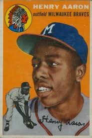 I would suggest selling before bonds breaks his record though. Complete Guide To Vintage Topps Hank Aaron Baseball Cards Hank Aaron Baseball Cards For Sale Baseball Cards