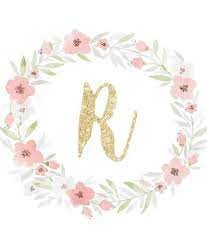 glitter r bunga ilustrasi seni