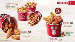 Menu Kfc Chicken Bucket In 2021 Kentucky Fried Chicken Menu Fast Chicken Recipes Chicken Menu