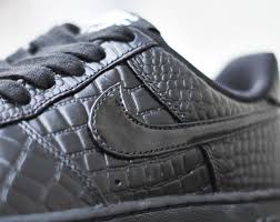 Nike Women's Air Force 1 Premium "Black Croc" - SneakerNews.com