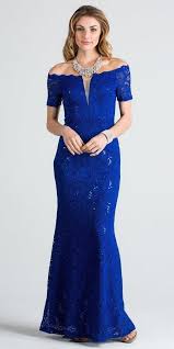 Short Sleeves Off Shoulder Long Formal Dress Fit And Flare Royal Blue Discountdressshop In 2020 Blue Dresses For Women Red Dress Women Formal Dresses Long