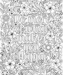 Includes zentangles, animals, intricate designs, and more. Do More Of What Makes You Happy Coloring Page For Kids Etsy Quote Coloring Pages Coloring Books Coloring Book Pages