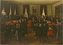 În 1859 se realizeaza unirea principatelor române sub alexandru ioan cuza. Tabloul Proclamarea Unirii 24 Ianuarie 1859 News Ro