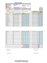 Format ini memuat analisis hasil ulangan harian dan program perbaikan bagi siswa yang mencapai nilai di bawah. Analisis Butir Soal Ulangan Harian Bahasa Indonesia Kelas 9 Jawabanku Id
