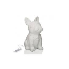 Chien en porcelaine polychrome signé de 2 flèches bleues croisées. Lampe Chien Porcelaine Blanche Cdiscount Maison