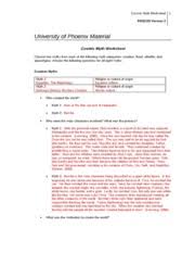 Cosmic Myth Worksheet Cosmic Myth Worksheet 1 Eng 155 Version 2 University Of Phoenix Material Cosmic Myth Worksheet Choose Two Myths From Each Of The Course Hero