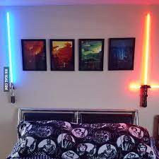 With one of these awesome themed rooms the megafan in your life can now literally eat and sleep star wars. Badass Star Wars Bedroom Decoration Star Wars Bedroom Decor Star Wars Bedroom Star Wars Room Decor