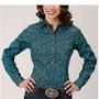 Roper Women's Paisley Print Long Sleeve Button Down Western Shirt - Pl from www.sheplers.com