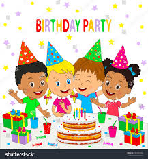 Birthday Images For Kids Boy Kids Birthday Party Boys And Girls Sit At The Table With Cake And Gifts Ad Affiliate Party Boys Ki Boy Birthday Parties Kids Birthday Kids Birthday Party