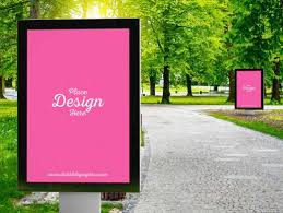 Poster Billboard Advertising Public Park Psd Mockup Psd Mockups In 2020 Outdoor Advertising Outdoor Advertising Billboard Billboard Advertising