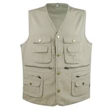 Mens Multi Pocket Vest Mesh Lining Fishing Travel Safari Outdoor Vest Waistcoat Multi Pocket Vest Pocket Vest Outdoor Vest
