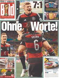 На 11 минуте счет открыл томас мюллер. 12 German Newspapers On Their 7 1 Win Over Brazil Germany Football World Cup Germany