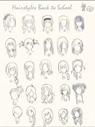 Cute anime hairstyles trends hairstyle Back To School Hair Styles How To Draw Hair Anime Hair Hairstyle Drawing