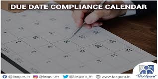 Due Date Compliance Calendar For December 2019