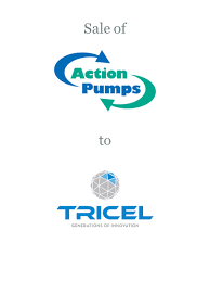 Tricel's four core divisions are water storage, environmental, construction and distribution. Action Pumps Sold To Tricel Bcms Your M A Partner