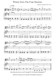 Download Vivaldi Winter From The Four Seasons Theme Sheet Music For Viola Sheet Music Viola Sheet Music Viola Music