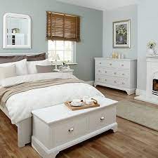 Two pieces of white bedroom furniture inside this room use repurposed wood. John Lewis Downton Bedroom Furniture White Bedroom Set White Bedroom Set Furniture White Bedroom Furniture