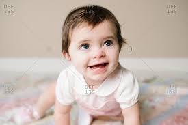 4.5 out of 5 stars with 14 ratings. Portrait Of A Baby Girl With Brown Hair Stock Photo Offset