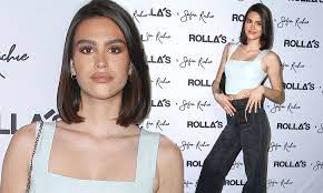 Us model and fashion designer sofia richie delighted her fans with dazzling throwback photo when she was dating her ex scott disick, who reportedly enjoyed halloween with kardashian family and other friends including actress amelia hamlin. Amelia Hamlin 18 Dons Crop Top And Baggy Jeans At Rolla S X Sofia Richie Collection Launch In La Daily Mail Online