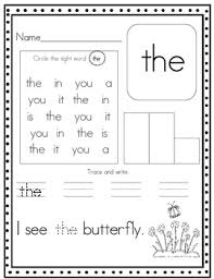 Have Fun Learning Sight Words This Pack Is A Great Way To Reinforce Sight Words In Your C Sight Word Worksheets Sight Words Kindergarten Preschool Sight Words