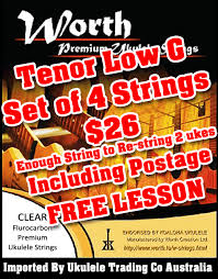 But, it might happen someday, and when it does, you. The Ukulele Trading Co Australia Worth Fat Low G Tenor Clear Ukulele Strings Cf Lg