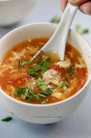 Tomato Egg Drop Soup Chinasichuanfood Com Chinese Soup Recipes Egg Drop Soup Food